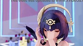 I'm watching Candace in this MMD animation with some errors