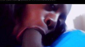 Allen Ebony Couple Blowjob Cumshot!