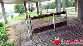 Hot Highway Fuck - AnastasiaXXX Urged by Honking Cars - Dates66 Full Scene