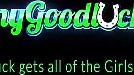 Johnnygoodluck Brunette Babe Abbie Maley In Fishnets Rides Big Cock With Blowjob