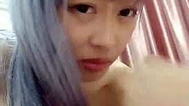 Amateur Babe Gives Footjob and Blowjob Before Fucking in Bathroom, Then Pisses on Him