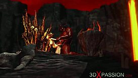 devil fucks super hot girl in hell 🔥