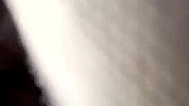 Curvy Brunette With Hairy Wet Pussy Gets Fucked In Bedroom, Creampie Finish