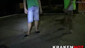 Public Outdoor Adventures with Mature Amateurs in Homemade Setting