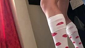 busty petite college girl gets fingered to wet orgasm