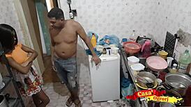 Small Cute Stepdaughter Fucked By Stepfather In Kitchen