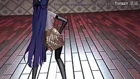 mmd raiden mei wiggles in stockings and garter belt