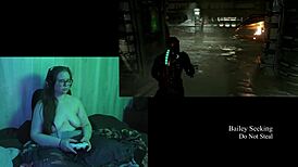 Brunette says, 'playing deadspace naked, want to join?' part 3