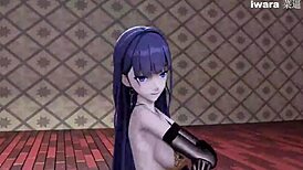 mmd raiden mei wiggles in stockings and garter belt