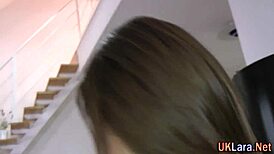 Classy British Milf in Stockings Licks Wet Box with Style