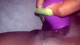 Chubby BBW Teases Pussy with Favorite Rose Vibrator