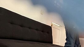 Miranda skips class to ride the neighbor's big cock under her skirt 😈