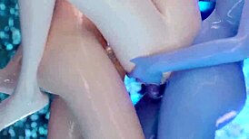 Cheerful Girlfriends Meeting Turns Into Emotional Futanari Threesome Animation.