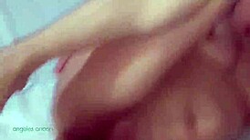 Can you believe the semen in my pussy? He creampied me so full!