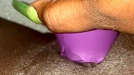 Chubby BBW Teases Pussy with Favorite Rose Vibrator