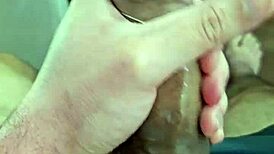 Brazilian Twink Jerks Off With Condom In Fetish Scene