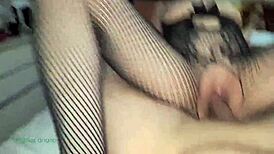 Can you believe the semen in my pussy? He creampied me so full!