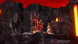 devil fucks super hot girl in hell 🔥