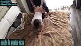 Wife's fitness session turns into passionate sex with her athletic trainer.