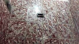 Playing with toy in private