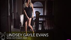 The Blonde model Lindsey Gayle Evans flaunts her big, flawless ass in a sensual solo photo shoot