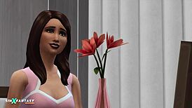 asian alice spencer-kim in sims 4 game gets anal assfucking and cumshot