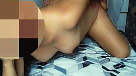 does she love getting fucked doggy on the bed?