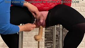 Mistress Azize frees herself from chastity at the speed of the maximum, with maximum orgasm