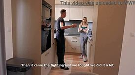 I watch Ria Sunn take on four big black cocks in rough sex.