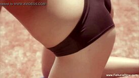 Charity Delivers Intense CFNM Blowjob And Handjob Leading To Cumshot