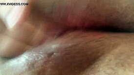 horny teen stretches tight pussy