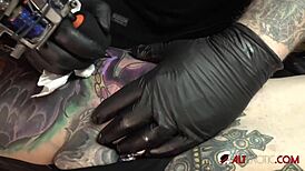 Marie Bossette Endures Brutal Leg Tattoo Pain!