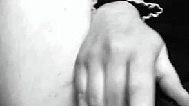 Olivia masturbates to orgasm in lingerie