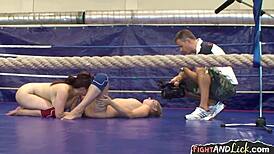 hot lesbian wrestlers interviewed?