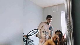 Thotiana94 gets bent over and fucked doggy style by her man 😏
