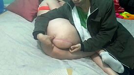 Fingering leads to side sex