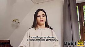 white bunny gets her shaved pussy fucked with toys!