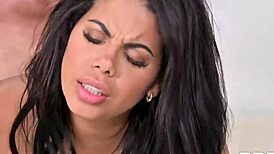 yo, watch this french stud bang the busty latina next door!