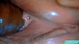 fat prostitute feels close-up pussy fucking in emotional scene