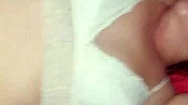 blonde spanish wakes me at midnight rubbing my pussy with her cock