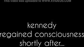 Tied up tight, throated deep, and throttled hard. A rough amateur bondage session awaits.