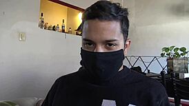 Sensual Latin Delivery Guy Earns Extra Cash