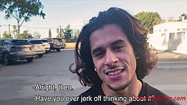 Brunette latin teen doesnt mind gay sex for money