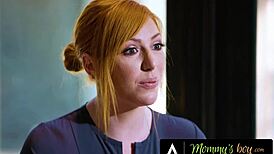 Hey, busty MILF Lauren Phillips oils up 18yo journalist for nuru massage research! 😍