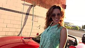 Lizzie Tucker teases and pleases daddy with dirty talk and bareback fun.