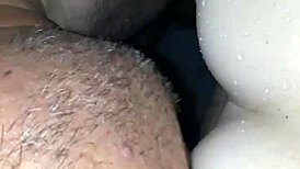 Delicious blowjob in shower leads to multiple orgasms!