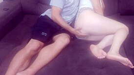 i count my stepsister's freckles, she gets horny, we masturbate together then fuck.