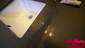 Kenzie Madison rides her stepbrother in college dorm quickie session.