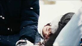 I watched this couple have hot sex after playing in the snow