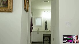 nikki brooks, my hot latin step mom, craves sex after shower, oh man